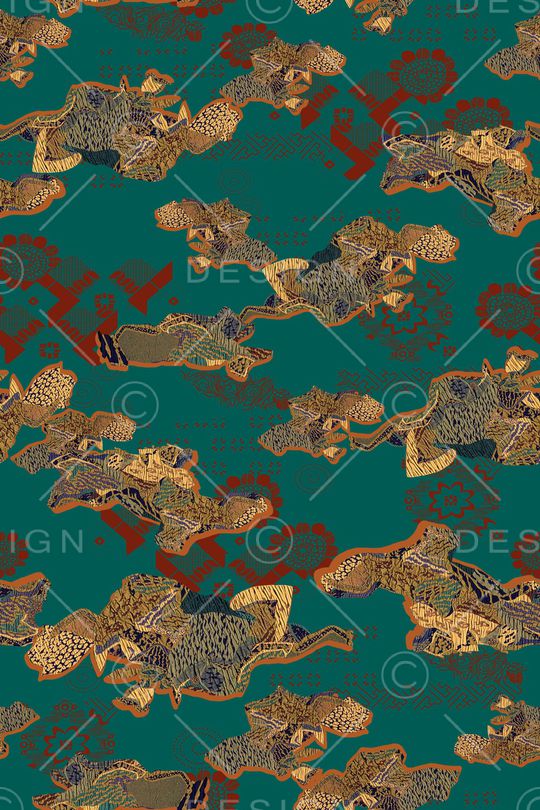 几何印花华亿平台图片