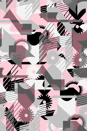 抽象男装印花华亿平台图片