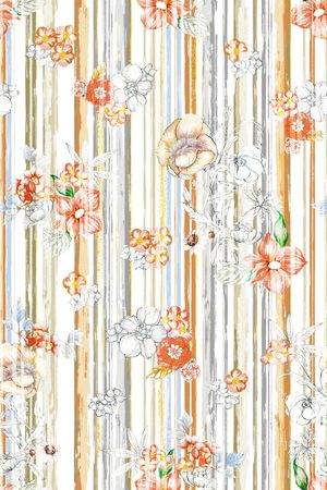 黑白条纹印花华亿平台图片