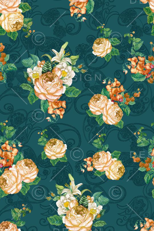 佩斯利印花华亿平台图片