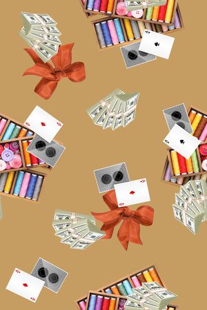 蝴蝶结印花华亿平台图片