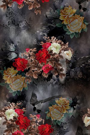 香云纱印花华亿平台图片