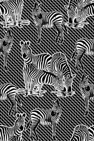 斑马纹印花华亿平台图片