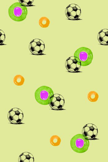 1327170-童装-足球圆形水彩-1