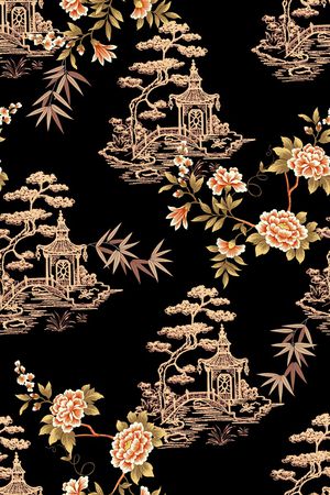 复古印花华亿平台图片