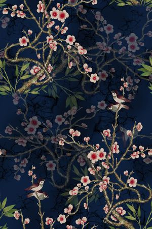 中国风印花华亿平台图片