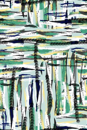 线条画印花华亿平台图片