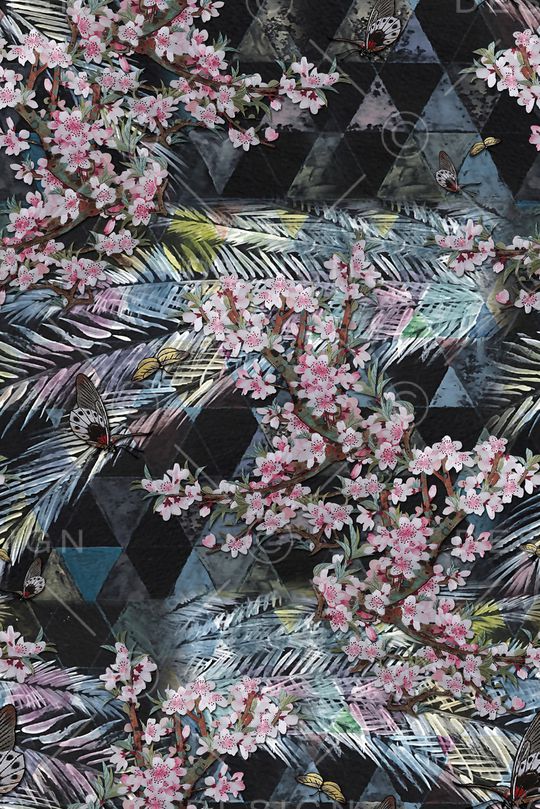 梅花印花华亿平台图片