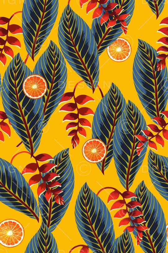 绿植树叶印花华亿平台图片