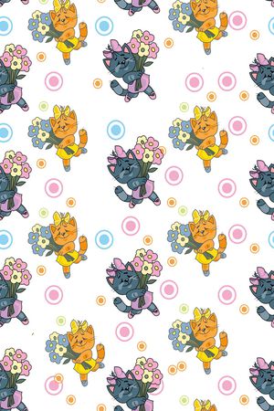 卡通动物印花华亿平台图片