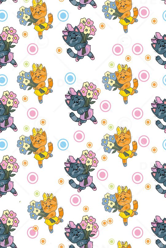 卡通动物印花华亿平台图片