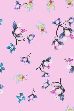 绿植树叶印花华亿平台图片