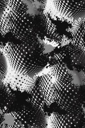 抽象男装印花华亿平台图片