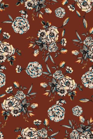 复古印花华亿平台图片