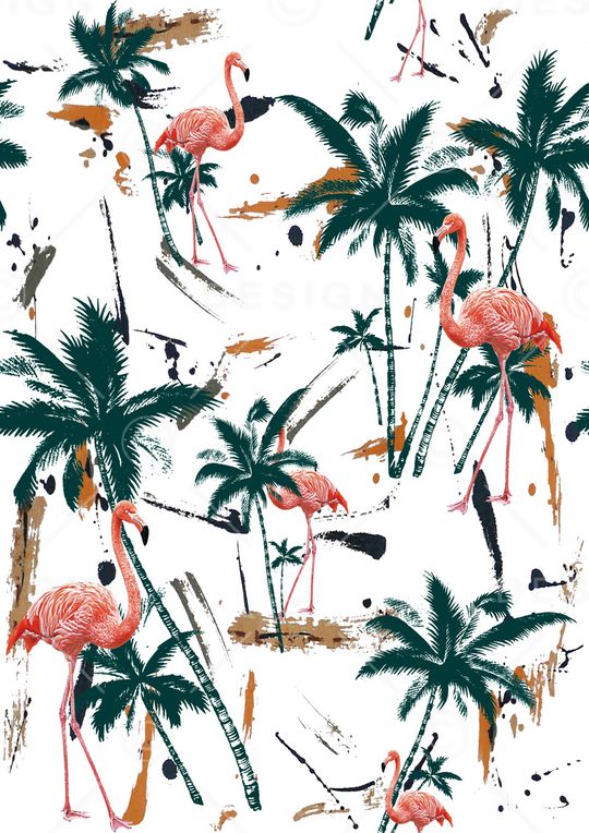 火烈鸟印花华亿平台图片