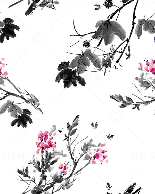 绿植树叶印花华亿平台图片