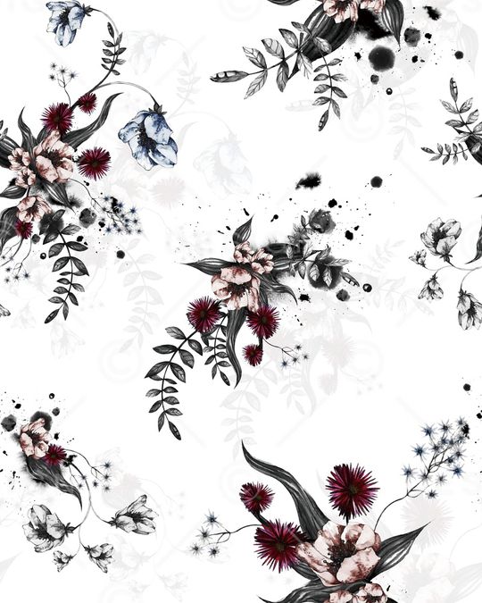 绿植树叶印花华亿平台图片