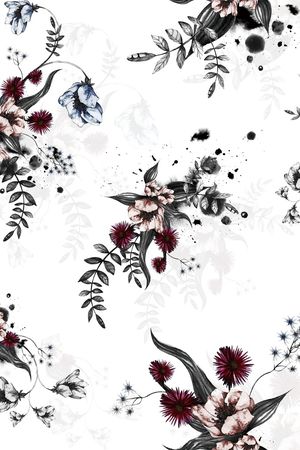 绿植树叶印花华亿平台图片