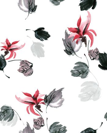 绿植树叶印花华亿平台图片