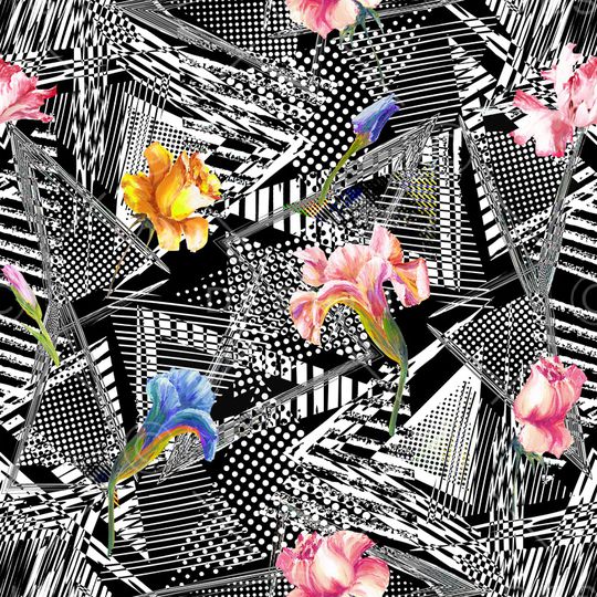 格子印花华亿平台图片