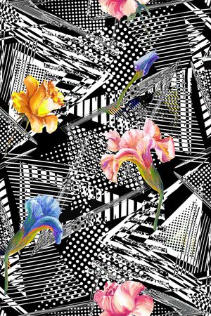 格子印花华亿平台图片