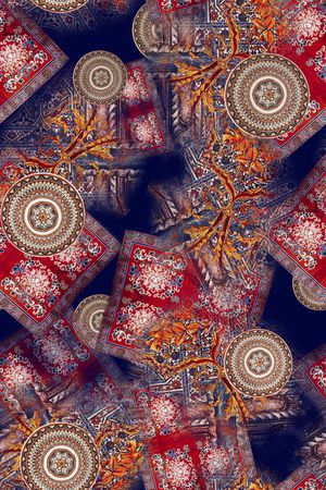 民族风印花华亿平台图片