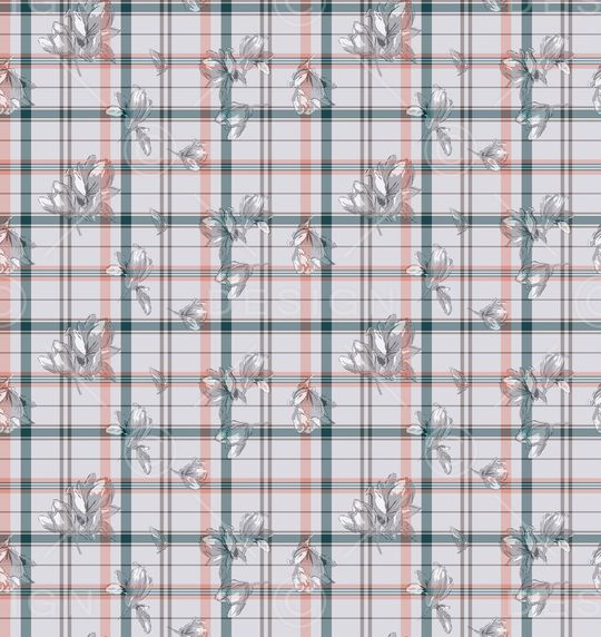 格子印花华亿平台图片