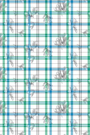 格子印花华亿平台图片