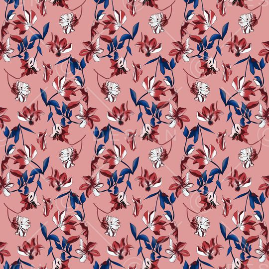 茉莉花印花华亿平台图片