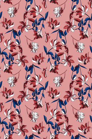 茉莉花印花华亿平台图片