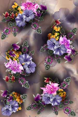 泼墨印花华亿平台图片