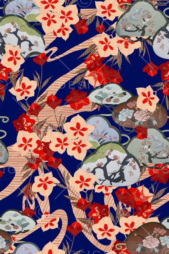 真丝印花华亿平台图片