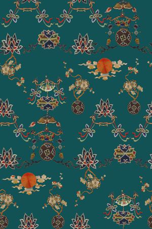 真丝印花华亿平台图片