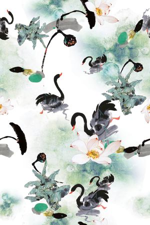 笔触印花华亿平台图片