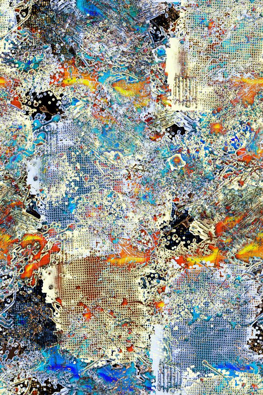 抽象男装印花华亿平台图片