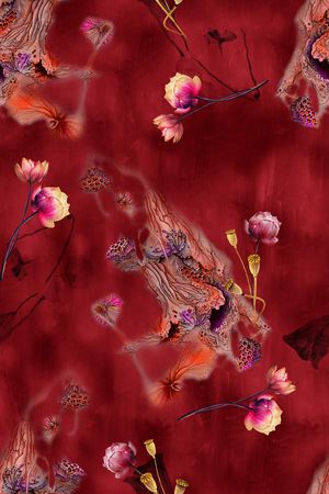 荷花印花华亿平台图片