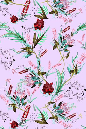 绿植树叶印花华亿平台图片