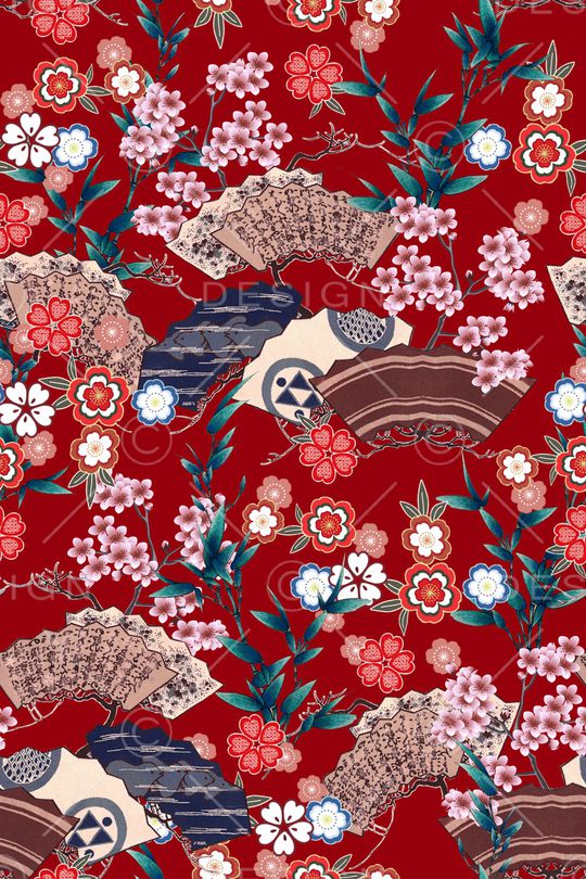 扇子印花华亿平台图片