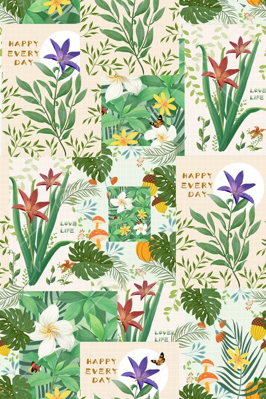 小清新印花华亿平台图片