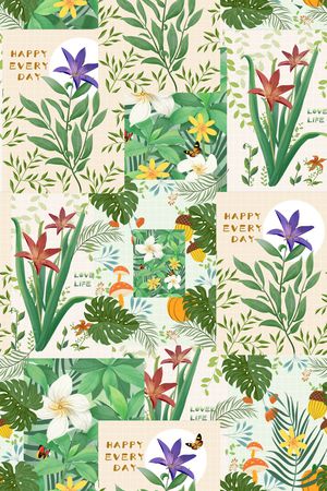 小清新印花华亿平台图片