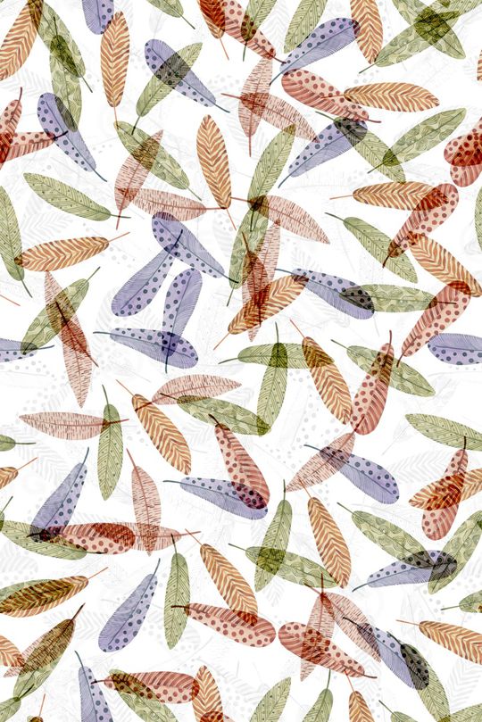 羽毛印花华亿平台图片