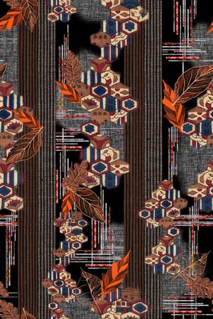 几何印花华亿平台图片