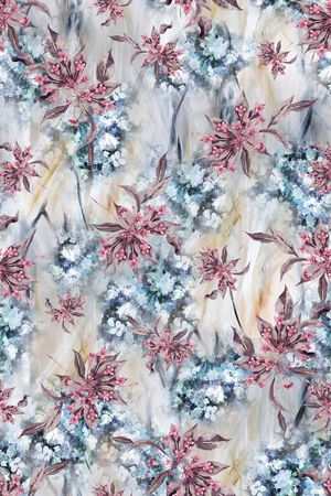 几何花卉印花华亿平台图片