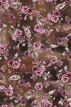 几何花卉印花华亿平台图片