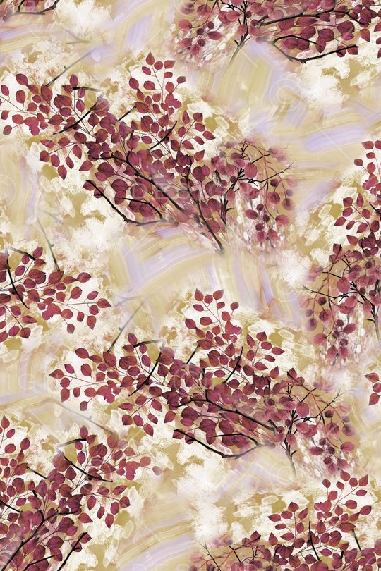 几何花卉印花华亿平台图片