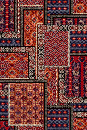 民族花卉印花华亿平台图片