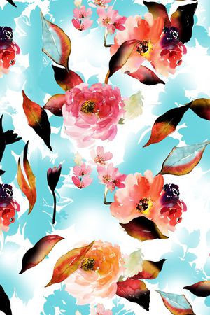 春夏华亿平台印花华亿平台图片