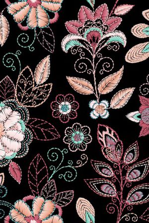 春夏华亿平台印花华亿平台图片