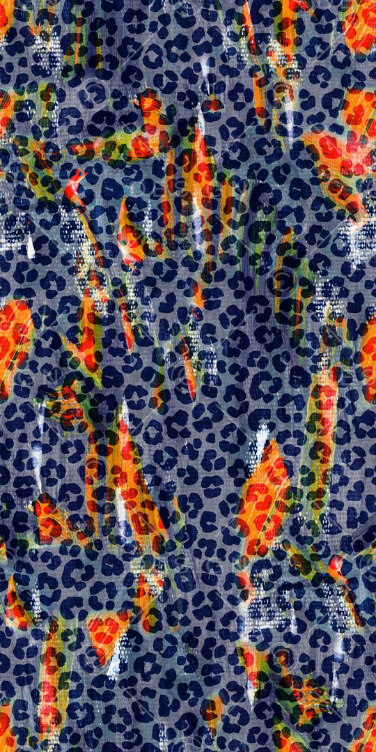 动物纹印花华亿平台图片