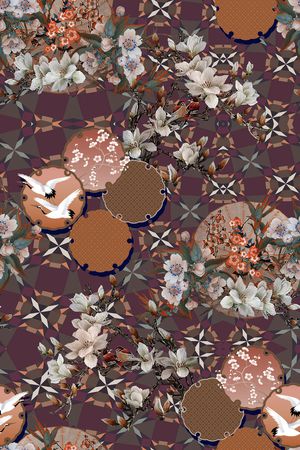 仙鹤印花华亿平台图片